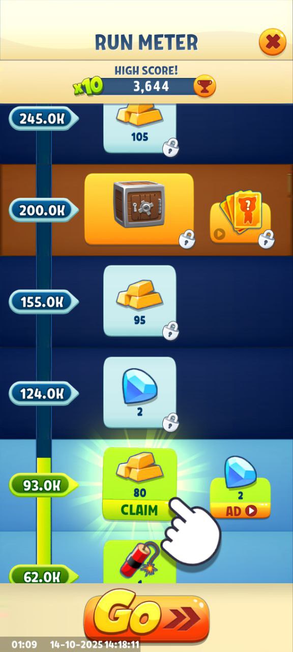 Run Meter Rewards